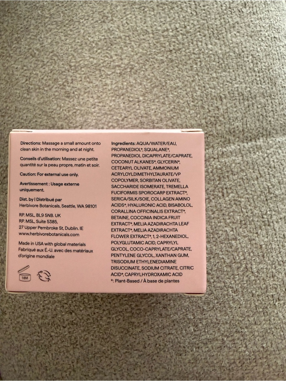 Herbivore Tremella Silky Hydration Gel Cream 1.7 oz New - Picture 5 of 6